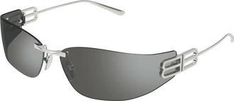 Balenciaga Accessoires, Dames, Grijs, ONE Size, Zonnebril