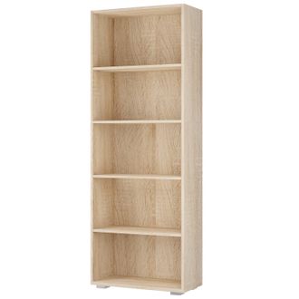 Deuba Libreria Scaffale Mobile Casa Ufficio Soggiorno Archiviazione Colore E Modello A Scelta 5 Shelves Oak (en)