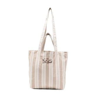 MC2 Saint Barth Tote Bags, male, Beige, Size: ONE SIZE Essential Beach Tote Bag
