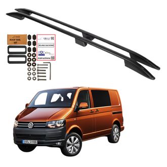 OEM Barras De Techo Volkswagen Transporter Caravelle T5 T6 Corto Negro