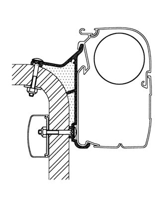 Thule Adaptateur De Stores Hymer Van / B2 4 M - Thule