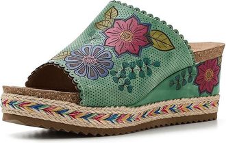 L'Artiste by Spring Step Delraybeach Womens Sandals Mint Green : EU 42 (US Womens 10.5-11) M, Leather