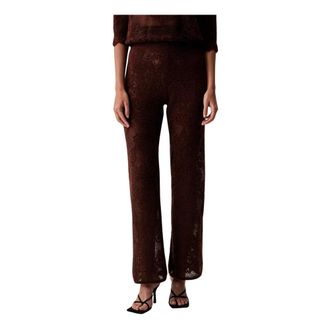Twinset Pantaloni dritti - - Trousers - Donna - Rosso - M