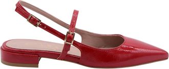 Scapa Stijlvolle Slingback Schoenen - Dames - Ballerinas - Rood - 37 EU - Leer - Schoenen