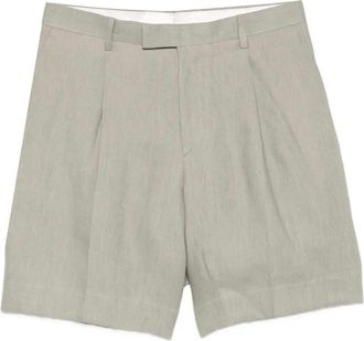 Lardini Paaramis Plissierte Shorts mit Kn&ouml;pfen