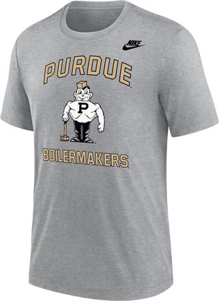 Nike Purdue Boilermakers Nike Mens Football Tri-Blend T-Shirt in Grey | M21372P396PURU-DGH