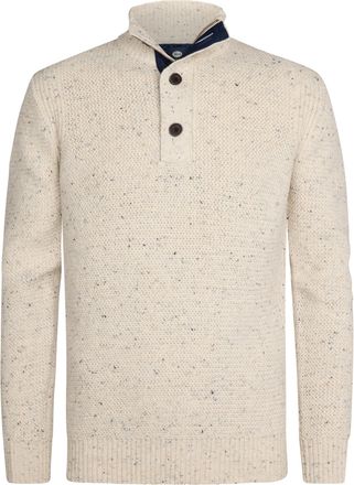 Petrol Industries Heren Gem&ecirc;leerde Trui Buffalo - Wit