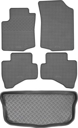 OEM Toyota Aygo Ii Hatchback De 2014 (juego) - Alfombrillas De Goma Para Coche + Alfombrilla Para Maletero