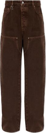 Amiri Faded Carpenter Jean - Dames - Regular Fit Jeans - Bruin - W27 - Katoen - Jeans