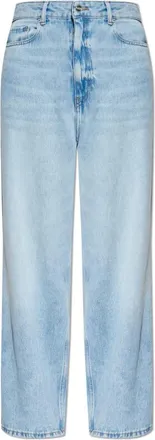 Ganni Dames, Jeans, Blauw, Maat: W28 Katoen