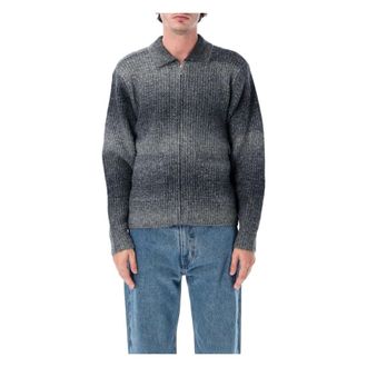 Obey Anton Gradient Cardigan - Heren - Truien - Grijs - Maat: XL Zijde