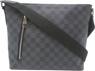 Louis Vuitton Damier Graphite Black Damier Graphite Shoulder Bag (Pre-Owned)