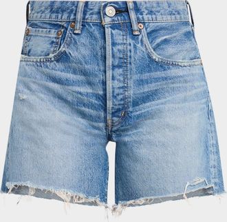 Moussy Vintage Graterford Long Denim Shorts