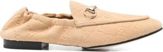 Gucci Loafers, female, Beige, Size: 8 1/2 US Jordaan Loafer