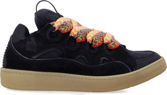 Lanvin Curb Nappa Suede Mesh Sneakers