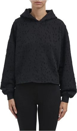 Thom Krom Hoodie W S 497 - Dames - Hoodies - Zwart - XS - Katoen - Hoodies & sweatvesten