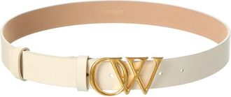 Off-white OW Initials Leather Belt