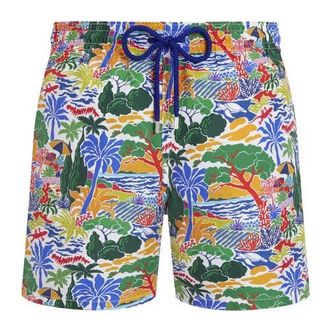 Vilebrequin Men Swim Shorts Seaside Life in White at Nordstrom, Size Xx-Large