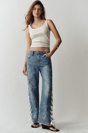 Free People Lacey High-Rise Wide-Leg Jeans