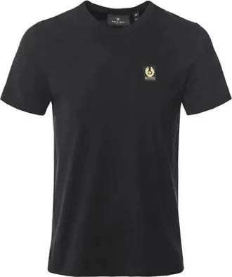 Belstaff Mens Cotton Logo T-shirt Navy Cotton Jersey - Size X-Large