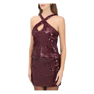 Akep Dames, Tops, Rood, Maat: 2XS Poliester