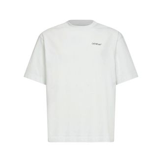 Off-white T-Shirts, male, White, Size: 2XL Half Arrow Skate T-shirt