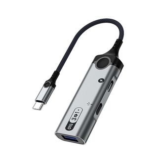 OEM Adaptador Otg Tipo C 3 En 1 Para Android, Lector De Tarjetas Externo, Unidad Usb, Convertidor Usb, Estaci&oacute;n De Acoplamiento Pd De 60 W