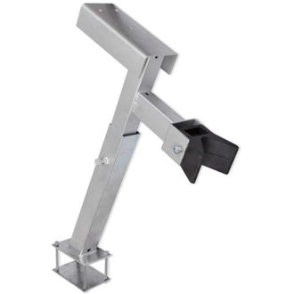 vidaXL Vidaxl - Soporte Con Tope De Proa Para Remolque De Barcos Plateado