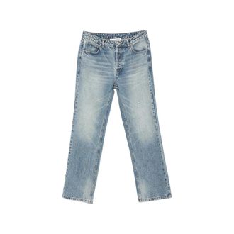 Cole Buxton Faded Straight-leg Jeans