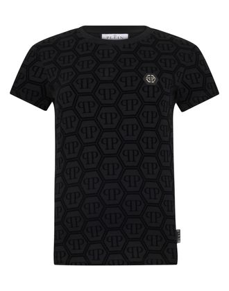 Philipp Plein Sexy Pure Fit T-Shirt Jacquard Monogram Monogram