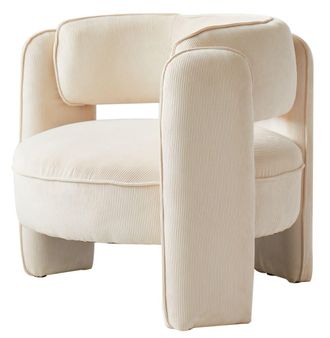 Nordlys Sill&oacute;n escandinavo 1 plaza en terciopelo beige