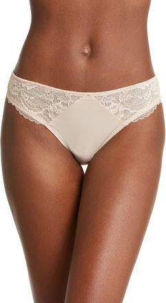Skarlett Blue Minx Lace Thong in Cashmere/blush at Nordstrom, Size X-Large