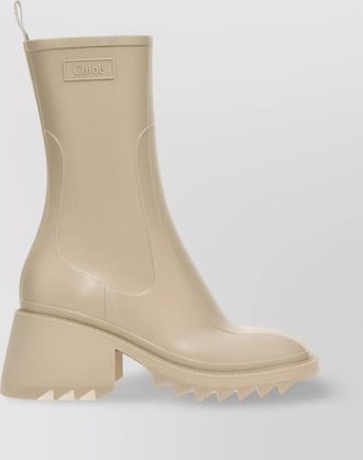 Chlo&eacute; rubber ankle boots