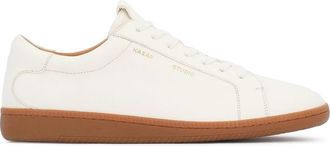 Kazar Witte sneakers met laag bovendeel - Heren - Sneakers - Wit - 46 EU - Leer - Schoenen