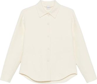 Aspesi Camicia in lana infeltrita - - Blouses & Shirts - Donna - Bianco - M