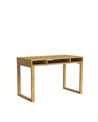 Hannun Escritorio de madera maciza de abeto en color marr&oacute;n claro