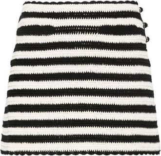 Celine Black Cotton Mini Womens Skirt