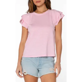 Velvet Heart Sunny Flutter Sleeve Top in Blushing Bride at Nordstrom Rack, Size X-Small