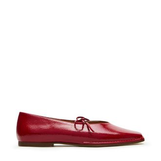 Steve Madden Lola Flat Shoe RED PATENT