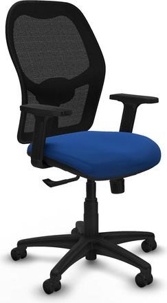 Piqueras y Crespo Silla De Oficina Piqueras Y Crespo Aloc&eacute;n Negro Malla Y Cuero Sint&eacute;tico