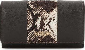 Kazar Santi Portemonnee - Dames - Portefeuilles - Bruin - ONE Size - Leer - Accessoires