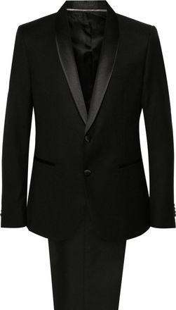 Corneliani virgin-wool two-piece suit - men - Virgin Wool/Viscose/Cotton/Modal/Cupro - 52 - Black