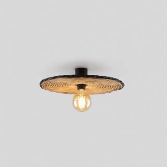 Faro Barcelona Faro Barcelona - Costas &Oslash;400 Applique/plafoniera In Rattan H170 62173-78