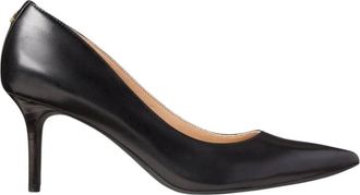 Ralph Lauren Schoenen, Dames, Zwart, 35 1/2 EU, Leer, Lanette Leren Pomp