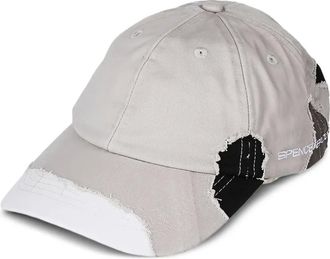 Spencer Badu embroidered camouflage cap - unisex - Cotton - One Size - Neutrals