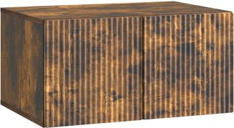 vidaXL Mueble Para Tv De Pared 59,5 X 41 X 30 Cm Roble Ahumado Vidaxl