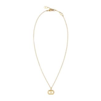 Valentino Garavani Accessoires, Dames, Geel, ONE Size, VLogo Signature Ketting