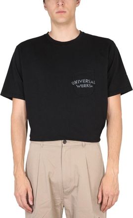 Universal Works Organic Cotton Crewneck T-Shirt - Black