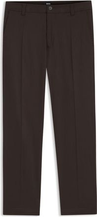 BOSS Straight-fit trousers in stretch twill
