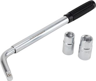 OEM Llave De Vaso Para Ruedas De Coche Ss5324 - Mango Extensible - Tama&ntilde;os De Vaso: 17 Mm, 19 Mm, 21 Mm, 23 Mm - Compatible Con Todos Los Veh&iacute;culos Est&aacute;nd